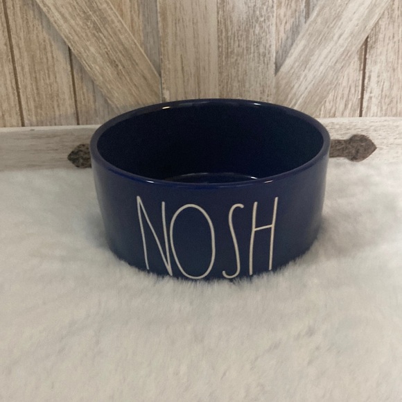 Rae Dunn Nosh Pet Bowl in Blue - Picture 1 of 4